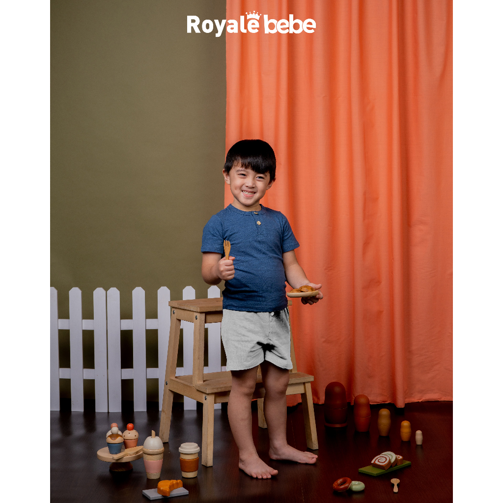 ROYALE BEBE THOMAS SET SETELAN BAJU ANAK LAKI-LAKI MODEL KANCING BAJU ANAK FASHION ANAK LAKI-LAKI 1-3 TAHUN