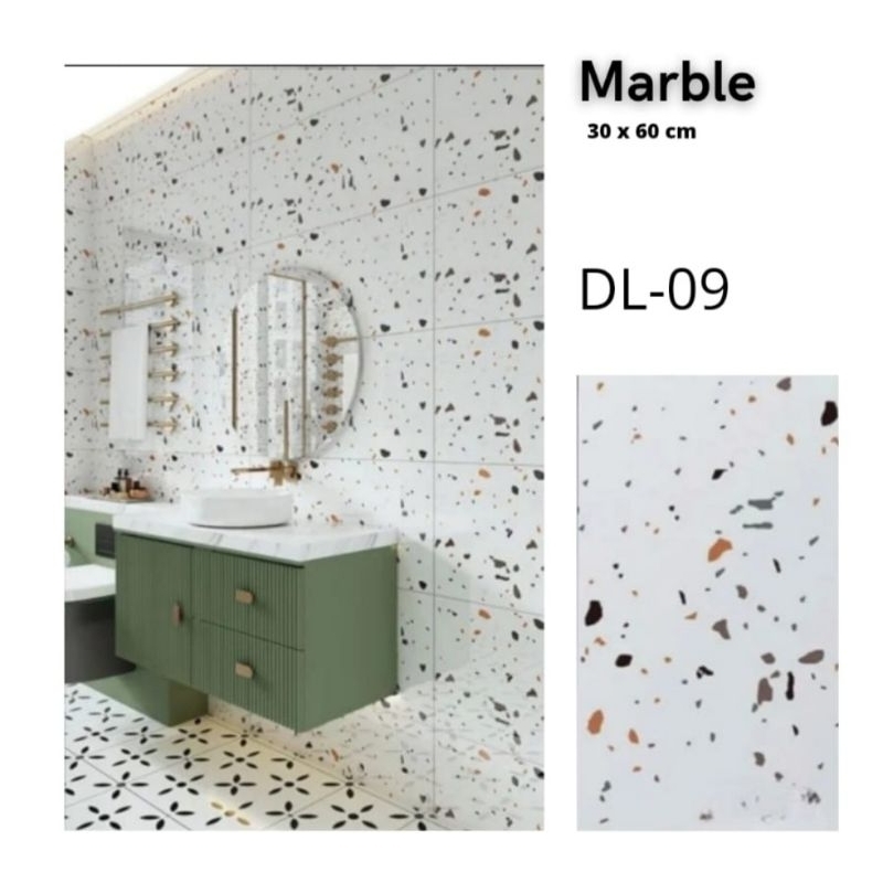Wallpaper dinding VINYL Marble 30 x 60 cm / Lantai Vinyl Marbel Granit / Stiker Lemari Cabinet Marbel