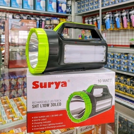 Senter emergency surya SHT 10 W 30 LED lampu darurat