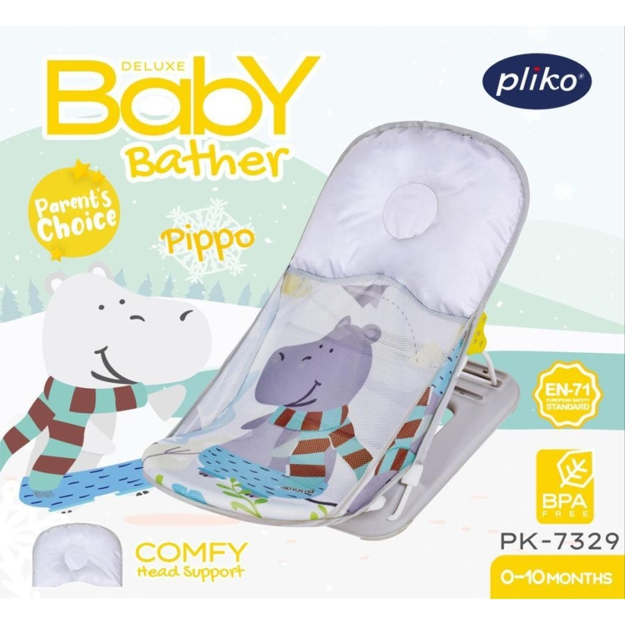 PLIKO Deluxe Baby Bather 7329 - Kursi Mandi Bayi/ Dudukan Mandi Bayi/ baby bather/ Bak mandi mandiin bayi/ Pliko Baby Bather
