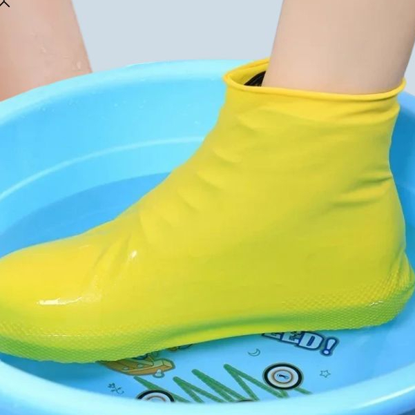 SS Cover Sepatu Anti Air Hujan Waterproof Sarung Pelindung Sepatu Karet Silikon Silicone Funcover Shoes Boots Sendal Kaki Bisa Di Cuci Silikon Murah Import