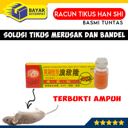 Racun Tikus Cair HAN SHI Botol Obat Anti Tikus Basmi Tuntas Ampuh