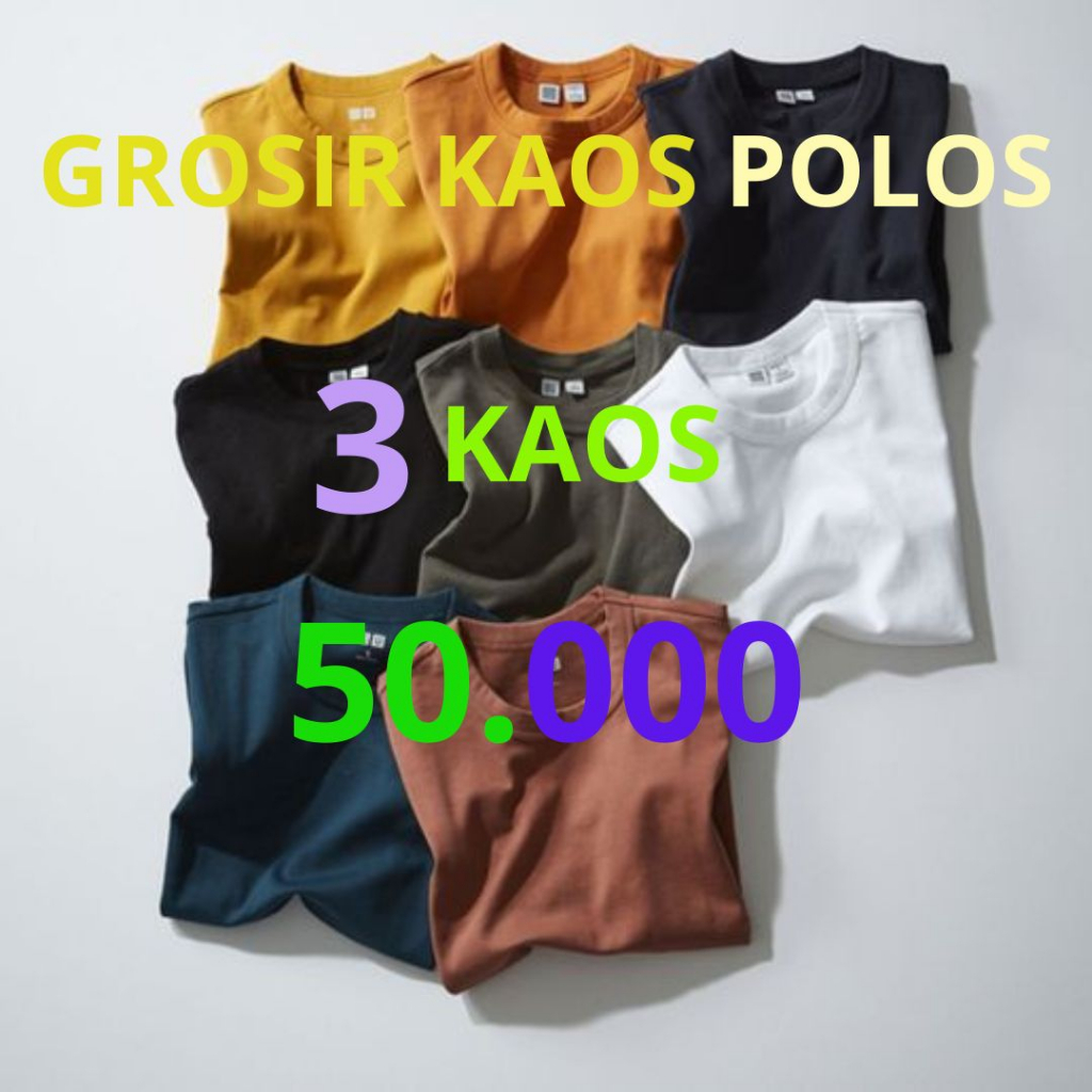 Kaos Polos Pria/Kaos Dalam/Kaos Dalam Murah/Kaos Polos Murah/Grosir Kaos Dalam/Grosir Kaos Polos