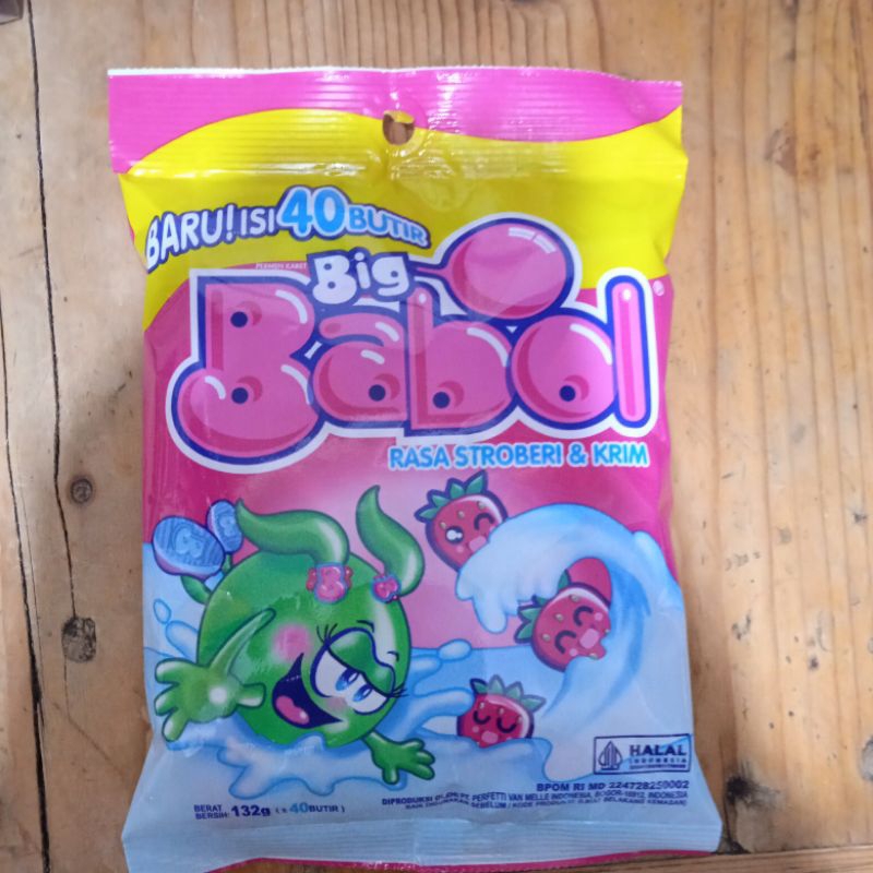 

big babol strawberry & krim 1 pack
