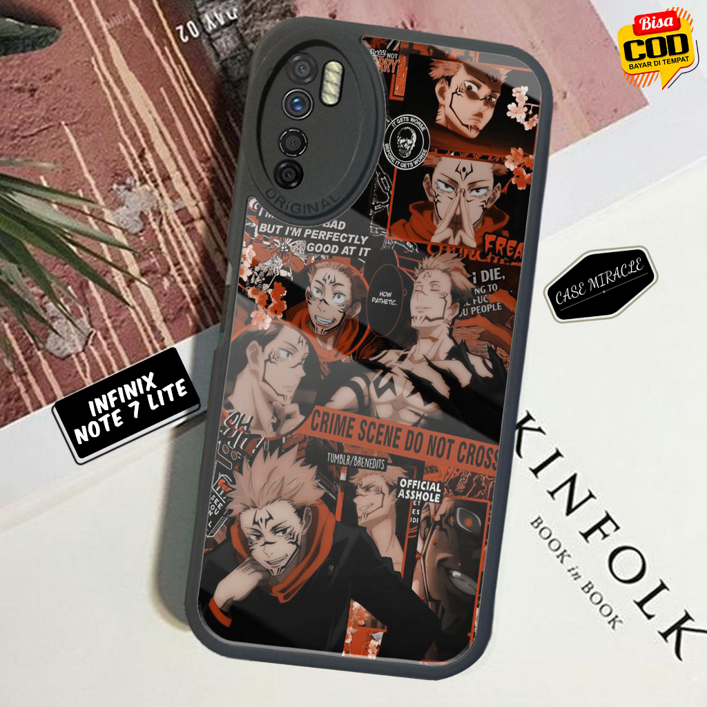Case INFINIX NOTE 7 LITE - Casing INFINIX NOTE 7 LITE Terbaru CASE MIRACLE [ MOTIF 04 ] Cassing Hp -