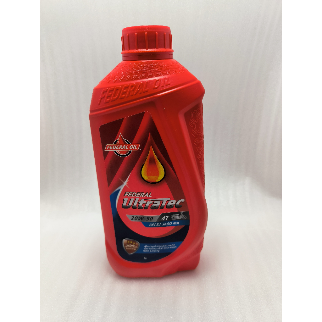 OLI ULTRATEC federal merah...1 LITER... 20 w 50 jaso MA.