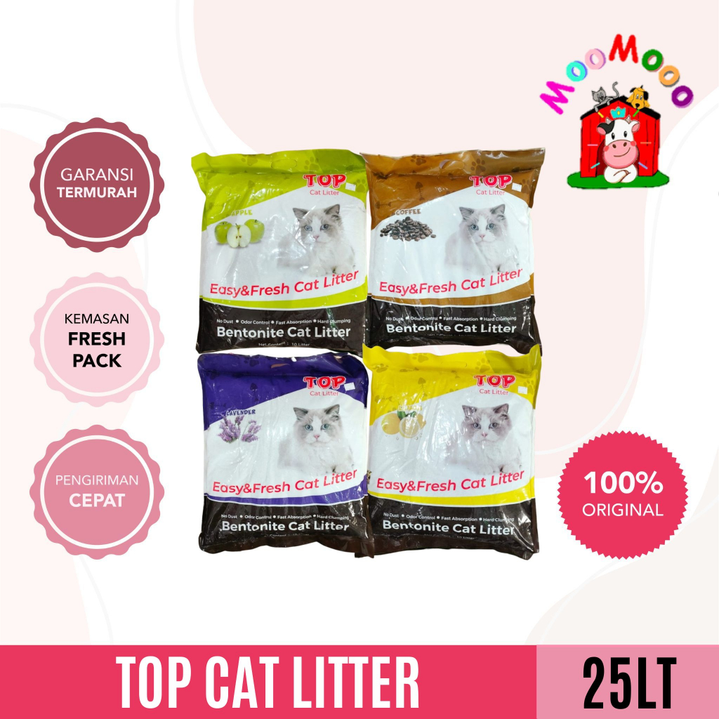 (SUPER PROMO) Pasir Kucing Top Cat Litter Bentonite 20 Kg