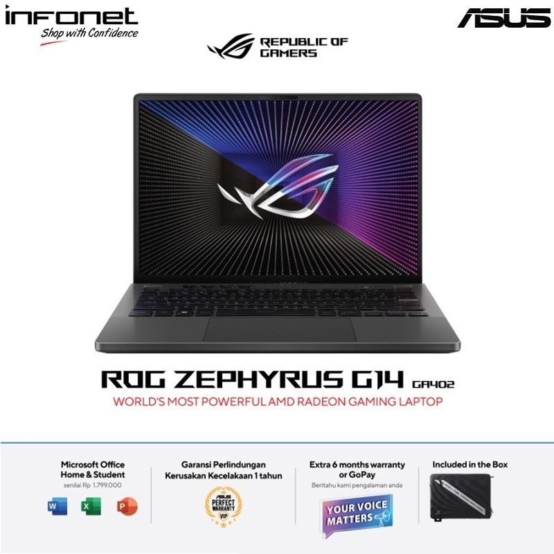 ASUS ROG Zephyrus G14 GA402XV - Ryzen 9-7940HS - RTX4060 8GB - 1TB SSD - 16GB - 14&quot;QHD+ IPS 165Hz - W11 - OHS