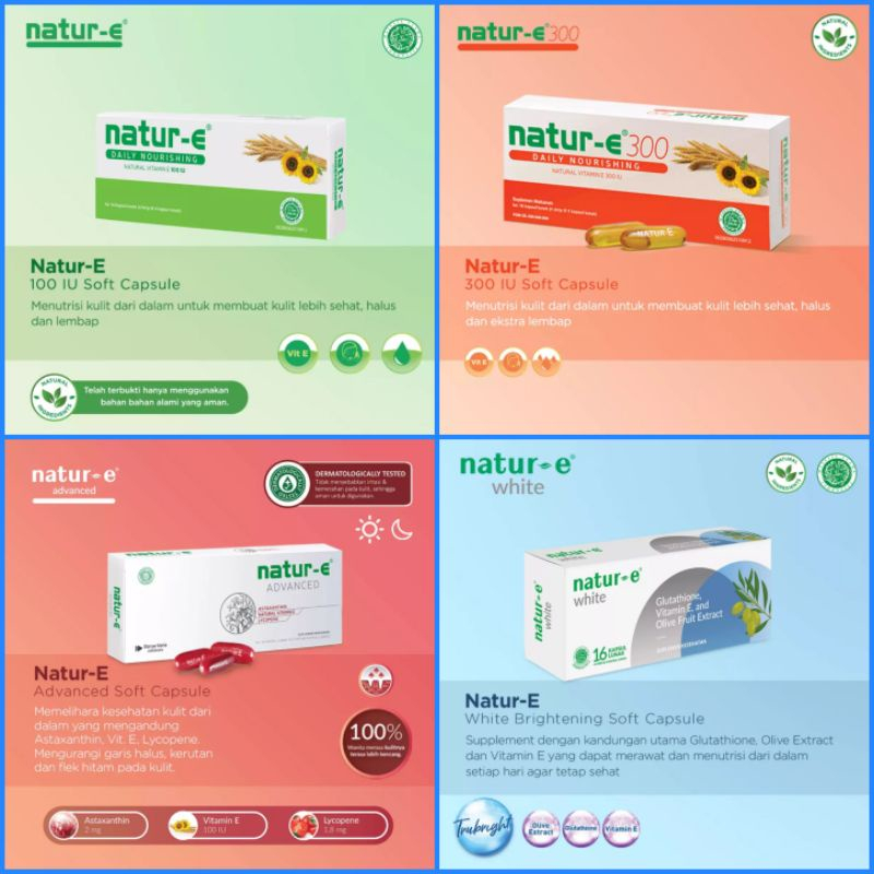 Natur-E White Capsule 32/16 Suplemen Kulit Sehat Cerah Alami