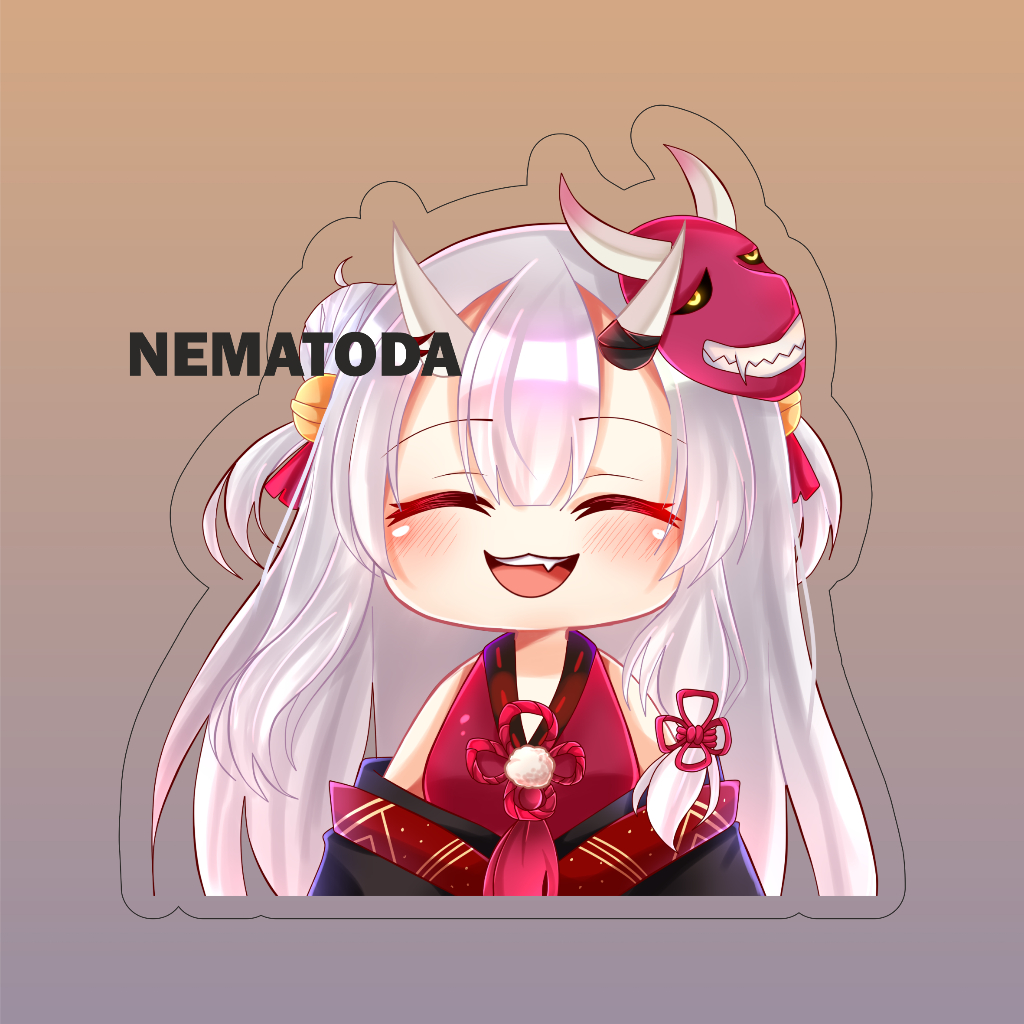 Gantungan Kunci Anime Hololive Nakiri Ayame - Keychain Anime Hololive Nakiri Ayame