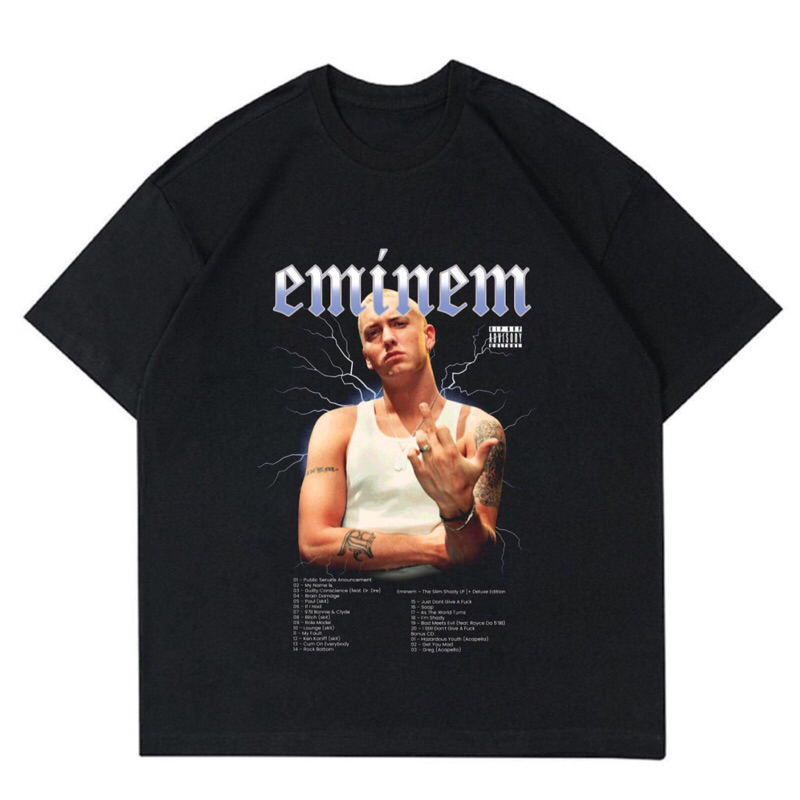 BAJU KAOS VINTAGE RAP TEE “EMINEM ALBUM” |T-SHIRT VINTAGE RAP TEE EMINEM|BAJU KAOS OVERSIZE PRIA