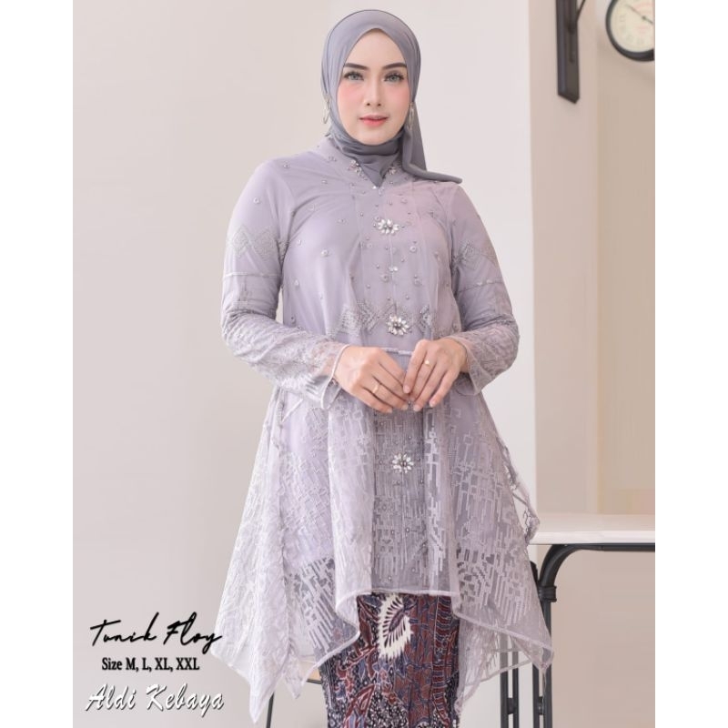 Kebaya Floy Tunik Busui Payet / Kebaya Modern / Kebaya Pesta Mewah / Kebaya Busui / Kebaya Kondangan Terbaru