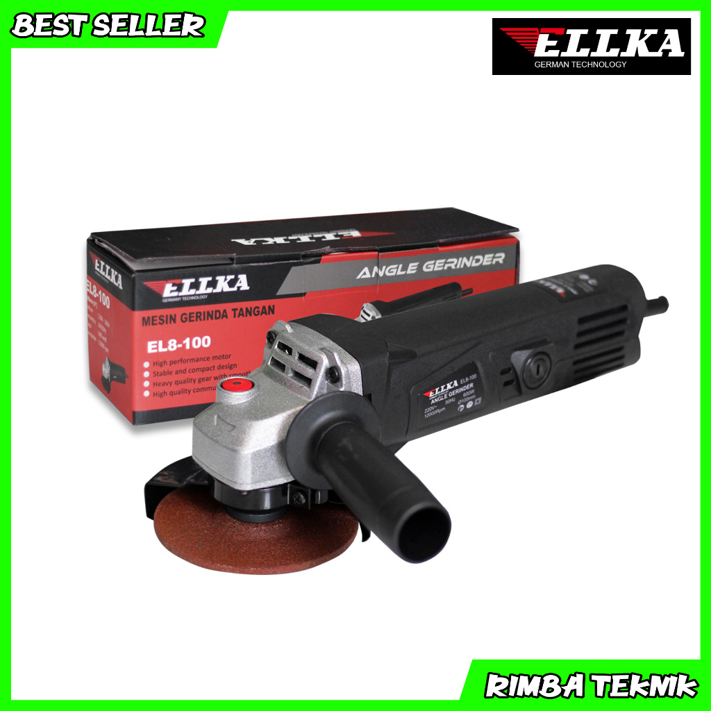 ELLKA Angle Grinder 4 inch Mesin Gerinda Tangan Listrik Terbaik