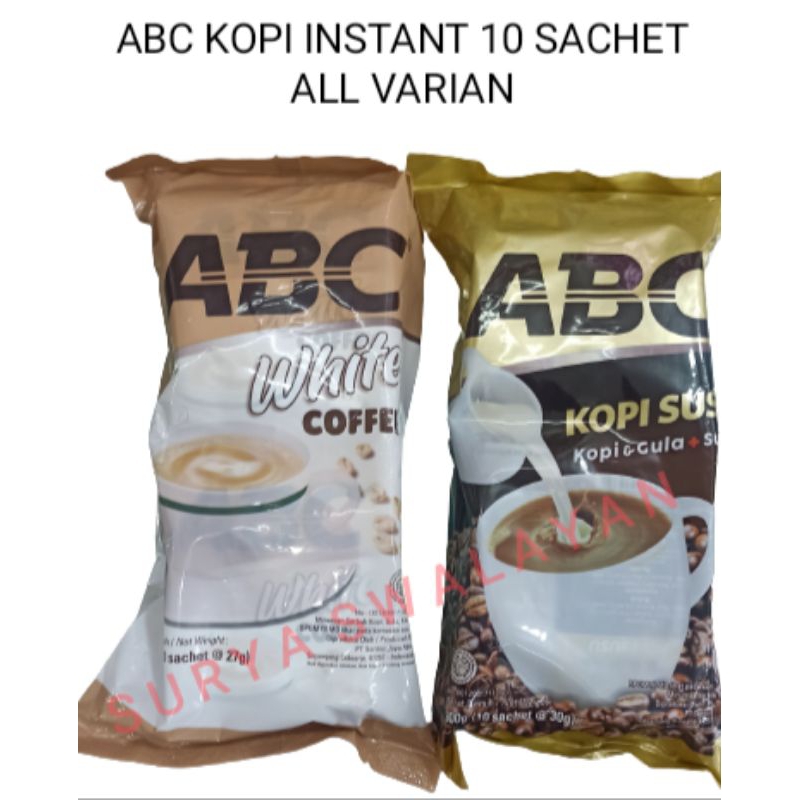 

ABC Kopi Instant isi 10 Sachet All Varian