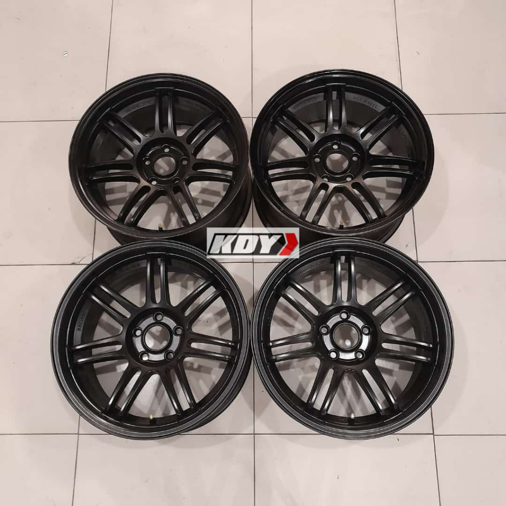 Velg Racing Bekas Copotan Mobil Murah Model HSR BOON RING 18X9.5 H5X114.3 ET 25 BLACK