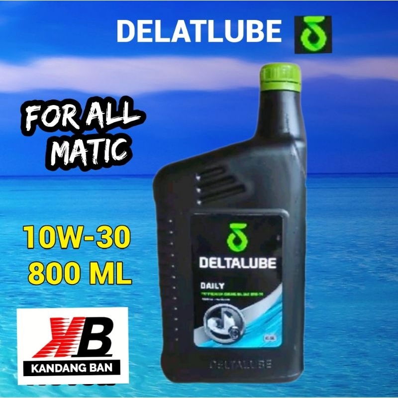 OLI DELTALUBE MATIC 10W-30 0.8L UNTUK SEMUA MATIC HONDA,YAMAHA,SUZUKI, 100% ORIGINAL