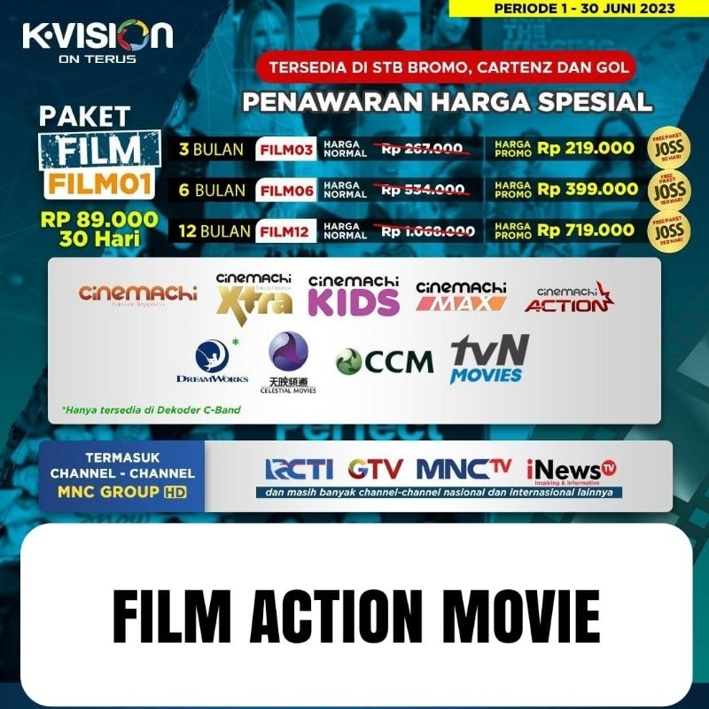 Paket Kvision Film Movie Gratis Paket Anak Joss