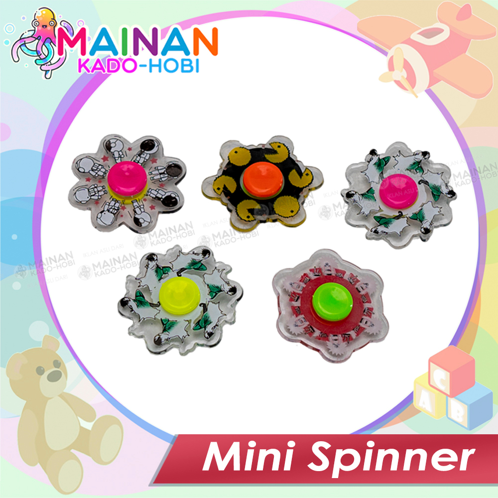 MAINAN EDUKASI ANAK ANTI STRESS FIDGET SPINNER PUTAR KARAKTER 3D GYRO