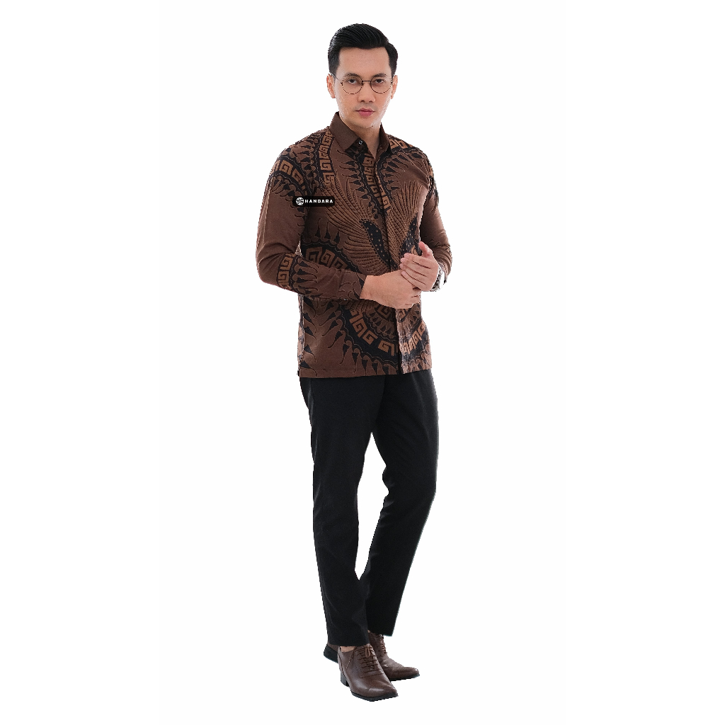 Handara Batik Pria Marlen Coklat HB-366