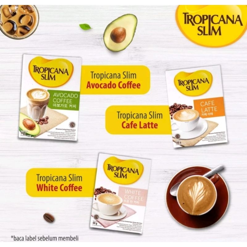 

Tropicana Slim White Coffee ( 4 Sachet) - Sugar Free