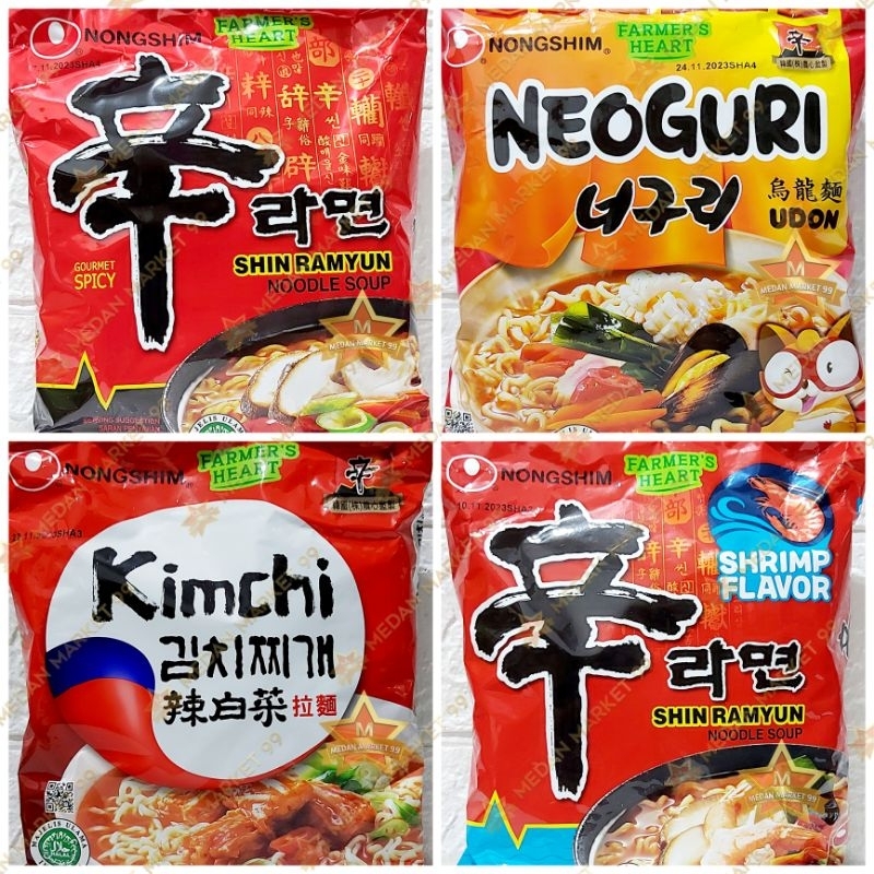 

BEST SELLER | NONG SHIM 120gr| MIE SHIN RAMYUN SPICY | GOURMET SPICY | KIMCHI | NEOGURI UDON | SHRIMP | NONGSHIM