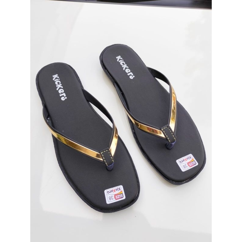 sandal japit wanita terbaru / sandal japit Kickers // n2 glossy