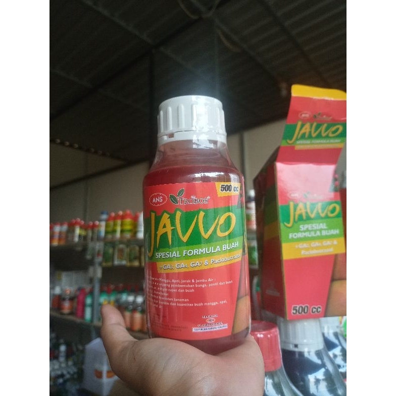 TROBOS JAVVO SOESIAL FORMULA BUAH +GA3, GA4, GA7 & PACLOBUTRAZOL 500 cc MEMBANTU MERANGSANG PEMBENTU