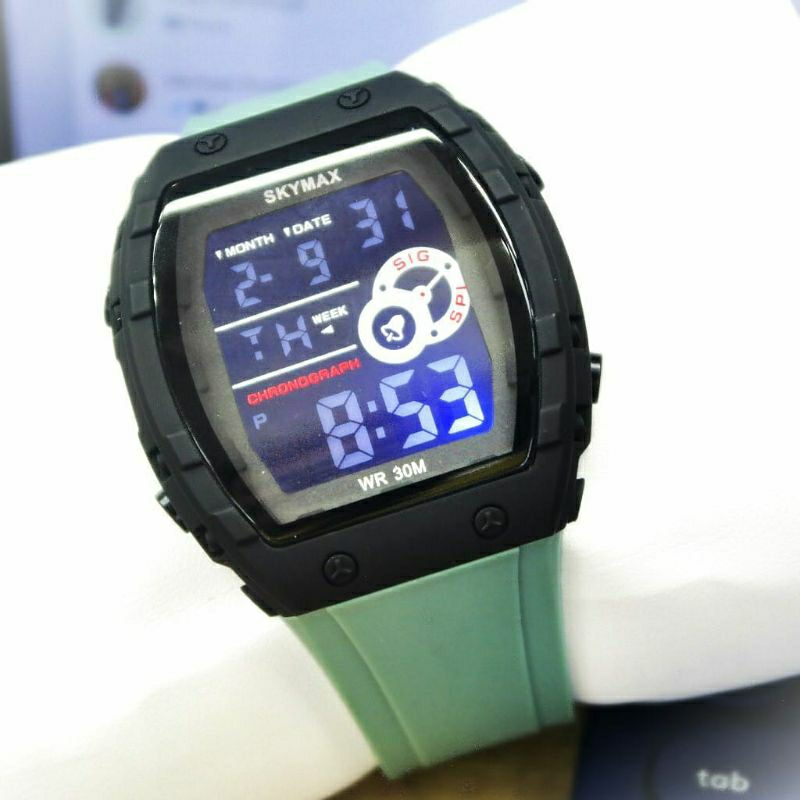 NEW LIMITED!!!Jam Tangan Skymax 2219 Pria Digital Favorit Kesukaan Bisa Buat Berenang