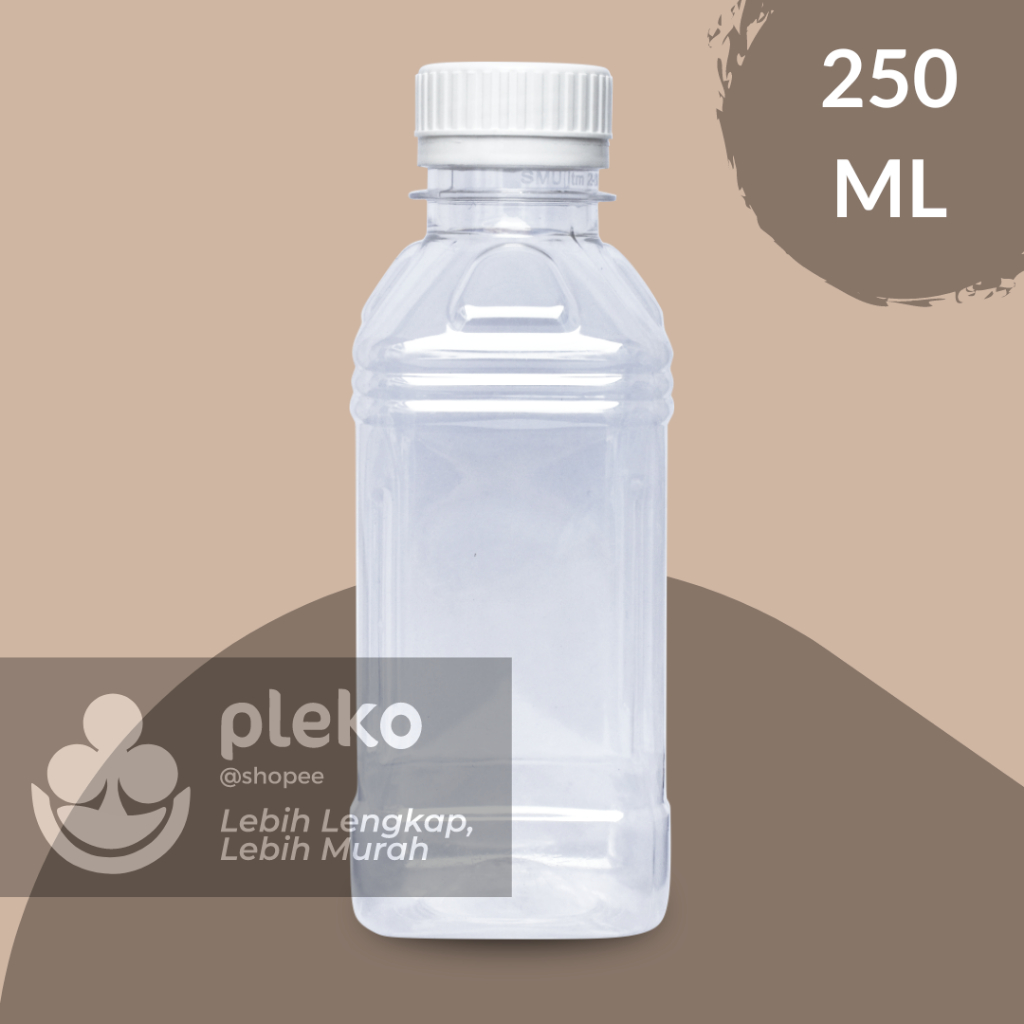 Botol Plastik Kotak 250ml / Botol Kemasan Cimory Termurah