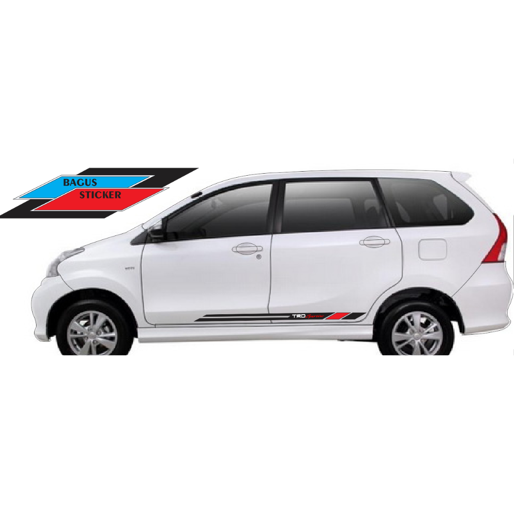 STICKER STRIPING MOBIL AVANZA TRD SPORTIVO