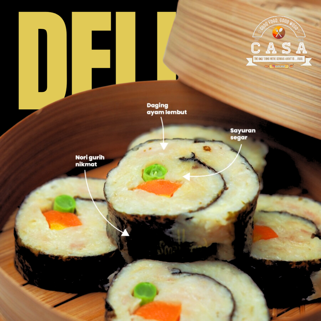 

Dimsum Sushi Frozen Eatcasa 25 Pcs