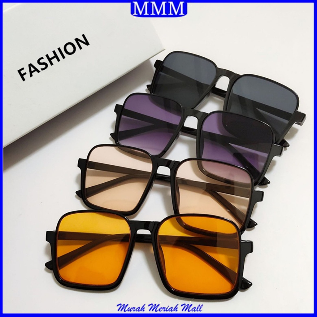 MMM Kaca mata Fashion Wanita  Kotak Kode 6748 Style Kacamata Fashion Korea Murah Sunglasses Import Kaca mata Persegi Anti Silau