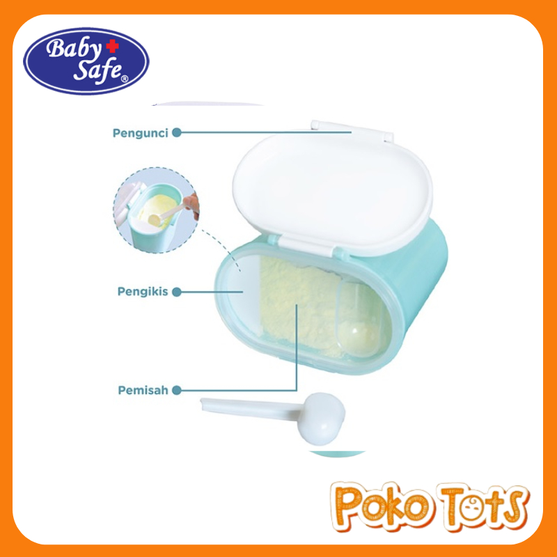 Baby Safe Milk Powder Container 800ml Tempat Susu Bubuk Bayi Baby Safe WHS