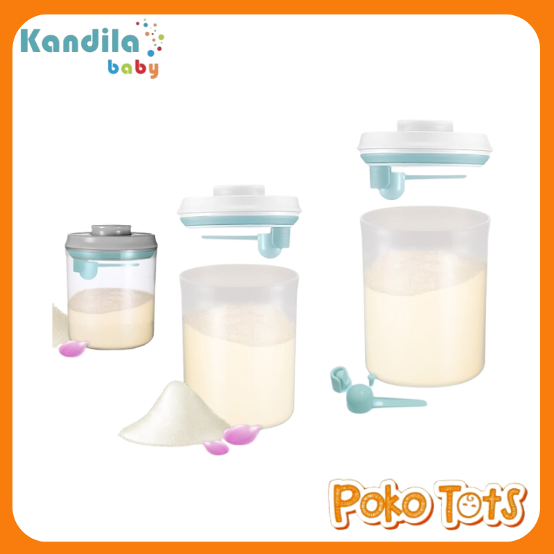 Kandila Baby One Touch Air Tight Milk Powder Container 1.5 Ltr KDL016-6 Tempat Susu Bubuk Bayi 1500ml WHS