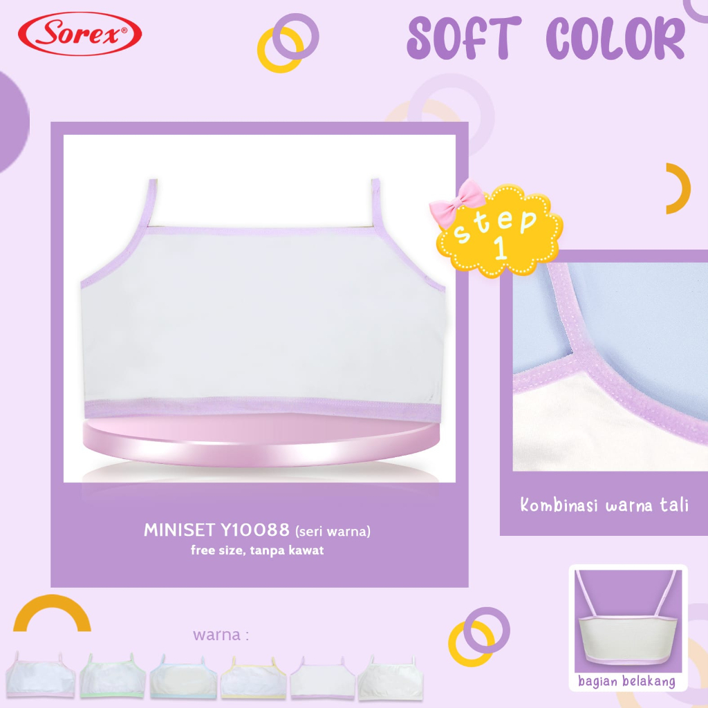 Sorex Young Miniset Pakaian Dalam / BH Anak Remaja  - 1004 ; 1005 ; 1006 ; 1007 ; 10088 ; 10099 - Step 1