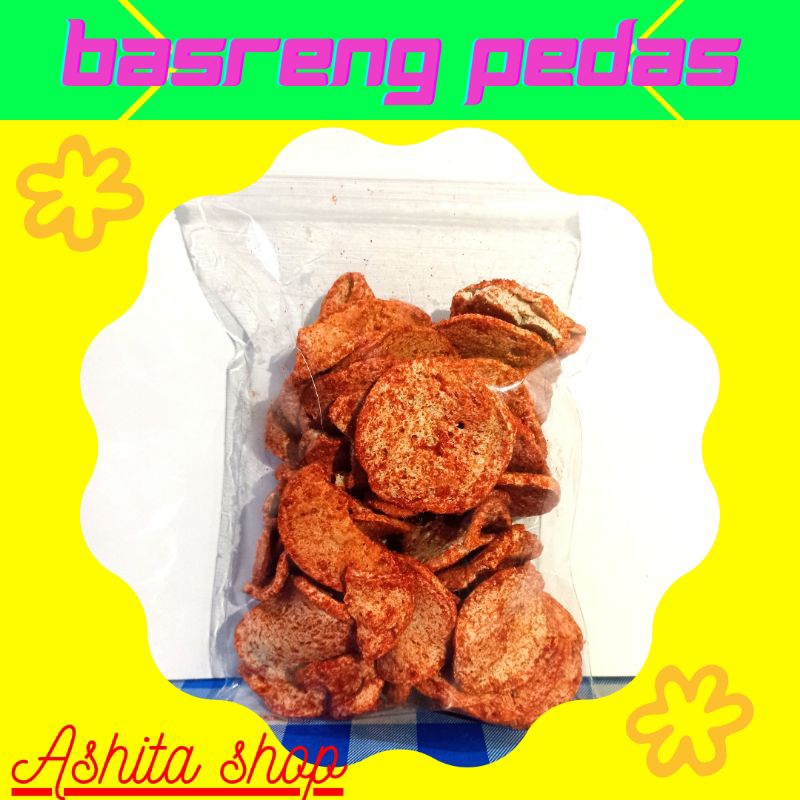 

Basreng pedas cemilan 500 gram