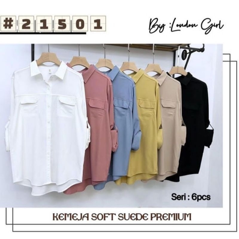 kemeja soft suede