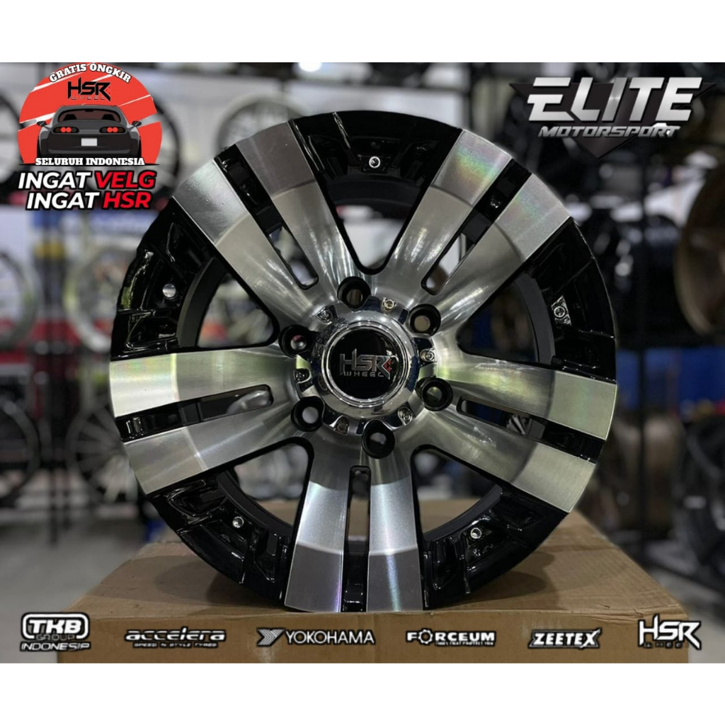 Velg mobil Isuzu Dmax Hyundai Mazda R15 Lubang 6x139,7 - Velg Racing HSR SAKANA