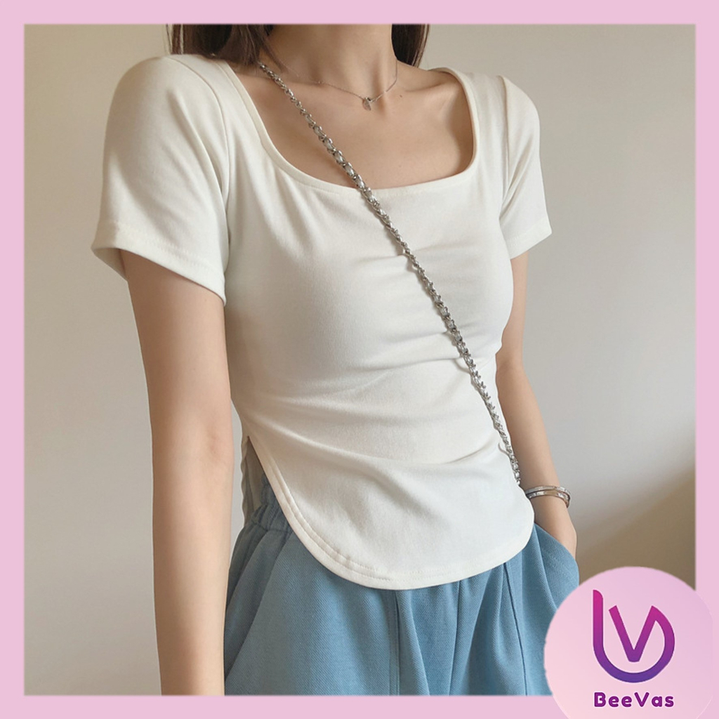 BV.ID BJ1172 Baju Atasan Kaos Fashion Wanita Body fit Style Korean Elastis Import