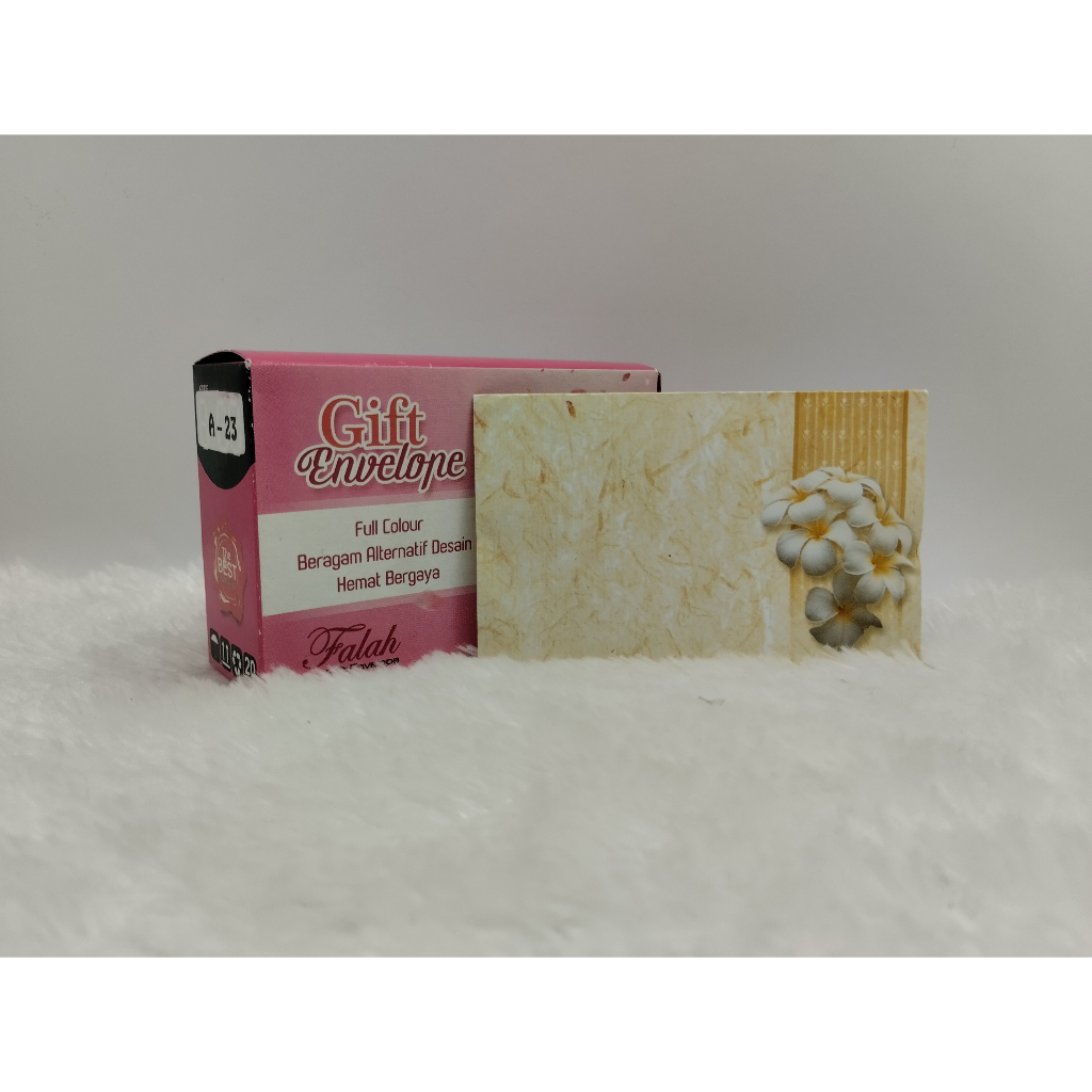 

Amplop Falah Motif A-23 Real Pict Isi 50 Lembar Tanpa Tulisan