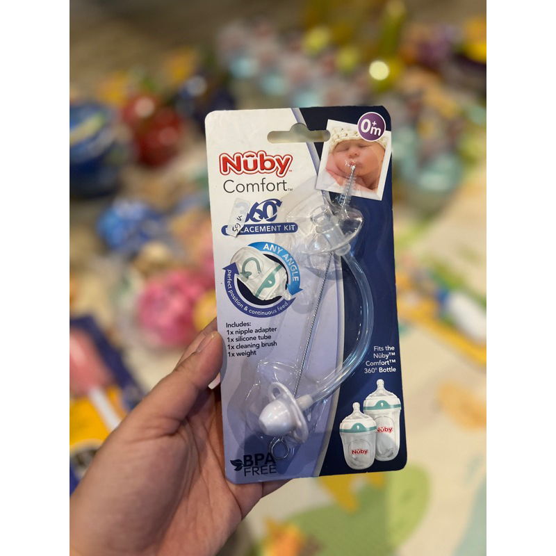 Nuby kids replacement comfort straw - pengganti sedotan botol nuby 360