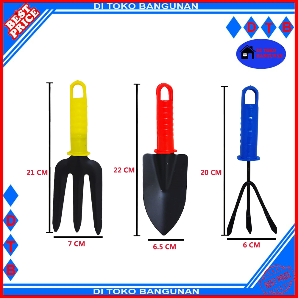 Alat Berkebun Set 3-PCS GARDEN TOOLS