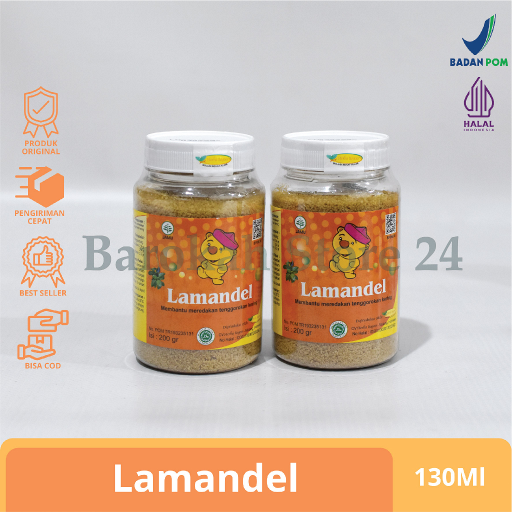 

Obat Tenggorokan Lamandel Bubuk Isi 200ml Kemasan Botol Bubuk Obat Herbal Lamandel Sakit Tenggorokan Radang Vitamin Daya Tahan Tubuh Anak