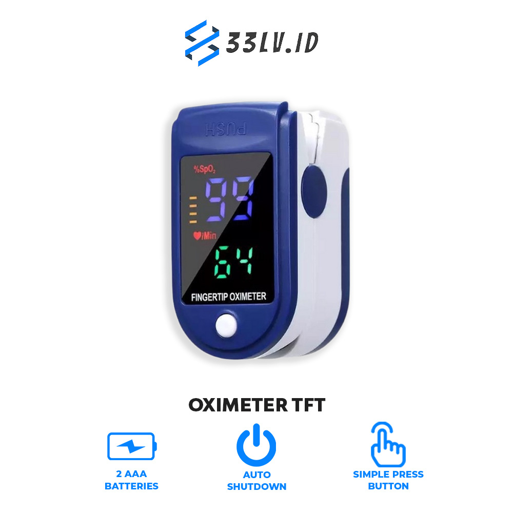 【33LV.ID】Oximeter Fingertip Pulse Oxymeter LK87 LCD Full Colour Oximeter LK 87