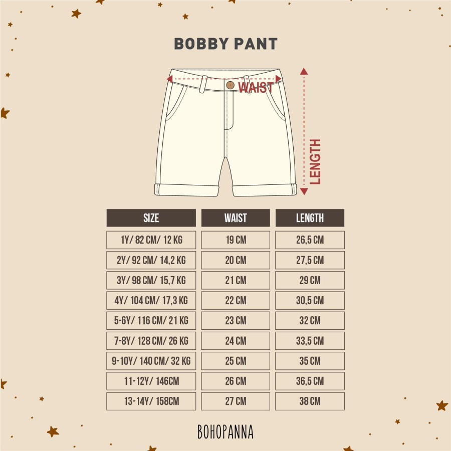 BOHOPANNA - BOBBY PANT - Celana Chinos Anak Laki-laki