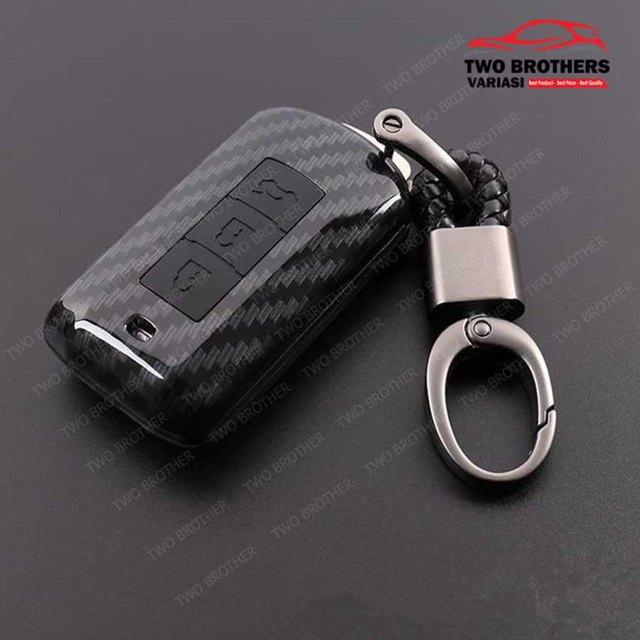 Casing Kunci Pajero Sport Casing Remote Mobil Carbon Fiber