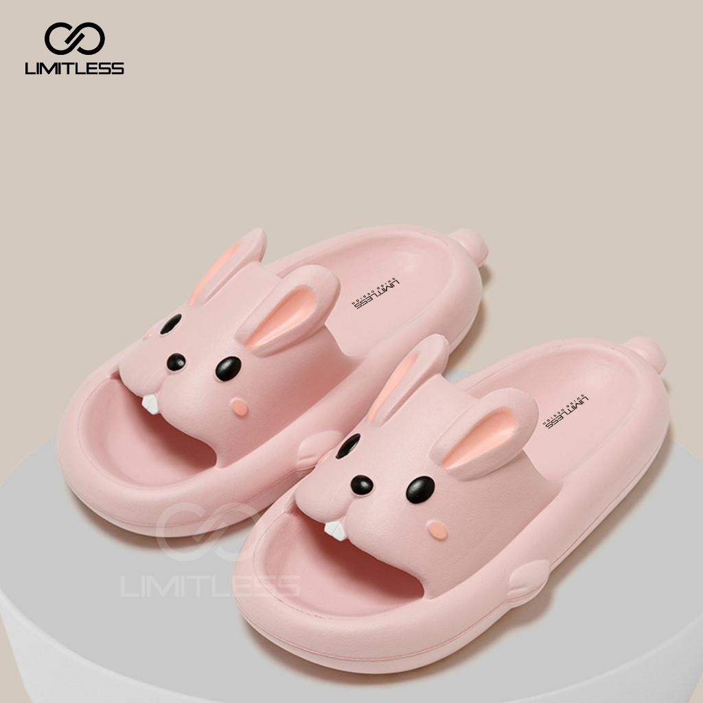 Sendal Kelinci Wanita Terbaru 2023 Sandal Kelinci Dewasa Cewek Selop Rabbit Sandal BUNNY Dewasa Casual Lucu