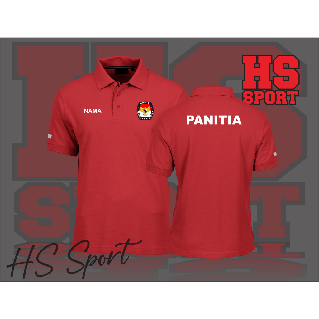 POLO KPU KOMISI PEMILIHAN UMUM - BAJU POLO PEMILIHAN - BAJU POLO KERAH TSHIRT LOGO PANITIA