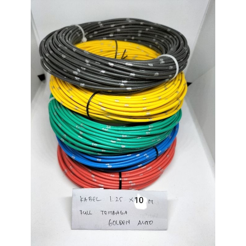 kabel 1.25 x 10 meter