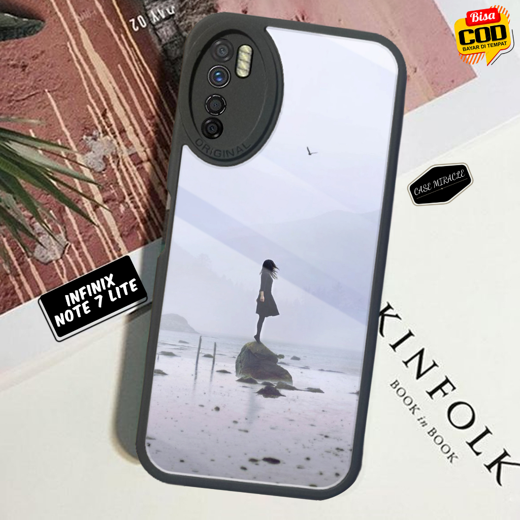 Case INFINIX NOTE 7 LITE - Casing INFINIX NOTE 7 LITE Terbaru CASE MIRACLE [ MOTIF 70 ] Cassing Hp -